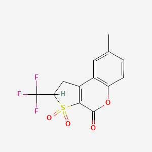 1,2-Dihydro-8-methyl-2-trifluoromethyl-4H-thieno-[2,3-C]-chromene-3,3,4-trione - 