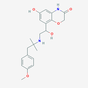 6-hydroxy-8-[1-hydroxy-2-[[1-(4-methoxyphenyl)-2-methylpropan-2-yl]amino]ethyl]-4H-1,4-benzoxazin-3-one - 