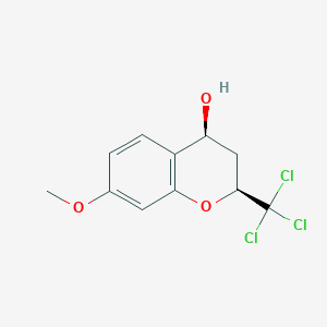 (2S,4S)-7-Methoxy-2-(trichloromethyl)chroman-4-ol - 