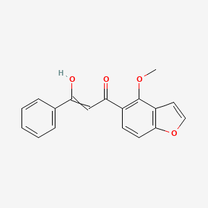 3-Hydroxy-1-(4-methoxy-1-benzofuran-5-yl)-3-phenylprop-2-en-1-one - 142596-71-2