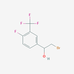 2-Bromo-1-[4-fluoro-3-(trifluoromethyl)phenyl]ethanol - 