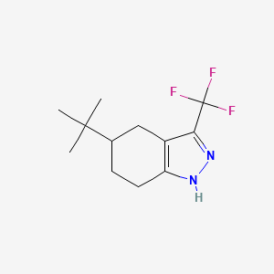 5-Tert-butyl-4,5,6,7-tetrahydro-3-trifluoromethyl-1H-indazole - 