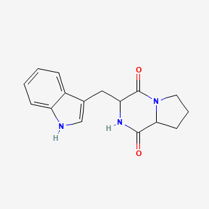 3-(1H-indol-3-ylmethyl)-2,3,6,7,8,8a-hexahydropyrrolo[1,2-a]pyrazine-1,4-dione - 