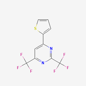 6-(2-Thienyl)-2,4-bis(trifluoromethyl)pyrimidine - 
