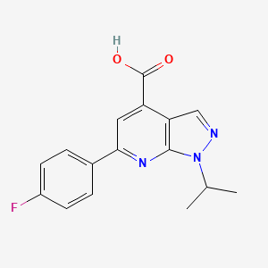 6-(4-Fluorophenyl)-1-isopropyl-1H-pyrazolo-[3,4-b]-pyridine-4-carboxylic acid - 