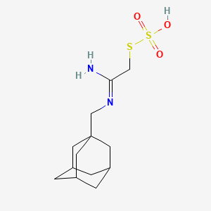 Methanethiol, (N-1-adamantylmethyl)amidino-, hydrogen sulfate (ester) - 40283-72-5