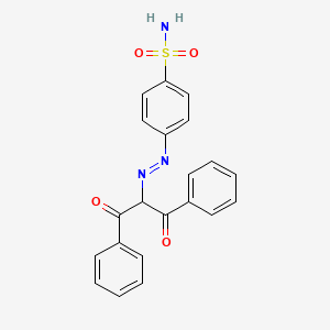 4-[(E)-(1,3-Dioxo-1,3-diphenylpropan-2-yl)diazenyl]benzene-1-sulfonamide - 7512-31-4