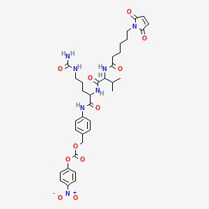 [4-[[(2S)-5-(carbamoylamino)-2-[[(2S)-2-[6-(2,5-dioxopyrrol-1-yl)hexanoylamino]-3-methylbutanoyl]amino]pentanoyl]amino]phenyl]methyl (4-nitrophenyl) carbonate - 