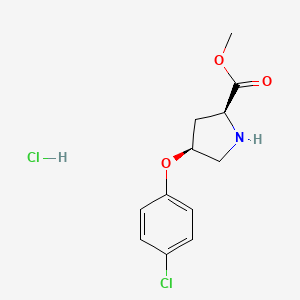 Methyl (2S,4S)-4-(4-chlorophenoxy)-2-pyrrolidinecarboxylate hydrochloride - 