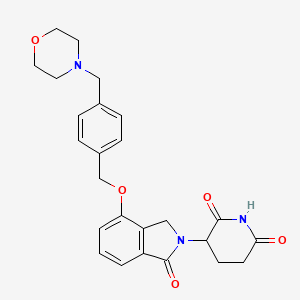 3-(4-((4-(Morpholinomethyl)benzyl)oxy)-1-oxoisoindolin-2-yl)piperidine-2,6-dione - 