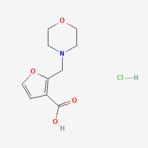 2-Morpholin-4-ylmethyl-furan-3-carboxylic acid hydrochloride - 