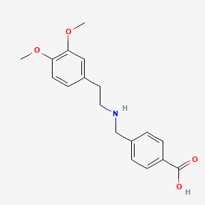 4-({[2-(3,4-Dimethoxyphenyl)ethyl]amino}methyl)benzoic acid - 