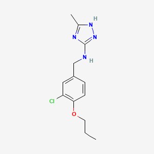 N-(3-chloro-4-propoxybenzyl)-3-methyl-1H-1,2,4-triazol-5-amine - 