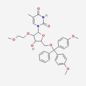 1-(5-{[Bis(4-methoxyphenyl)(phenyl)methoxy]methyl}-4-hydroxy-3-(2-methoxyethoxy)oxolan-2-YL)-5-methyl-3H-pyrimidine-2,4-dione - 