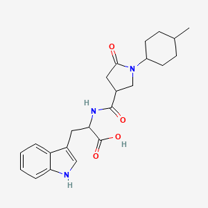 (1-(4-Methylcyclohexyl)-5-oxopyrrolidine-3-carbonyl)tryptophan - 