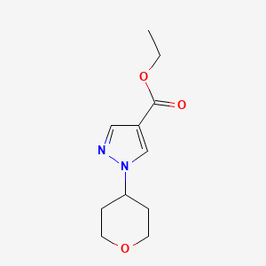 Ethyl 1-(tetrahydro-2H-pyran-4-yl)-1H-pyrazole-4-carboxylate - 
