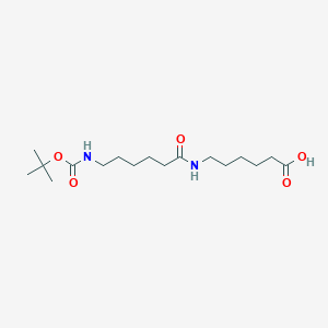 6-(6-((tert-Butoxycarbonyl)amino)hexanamido)hexanoic acid - 14254-45-6