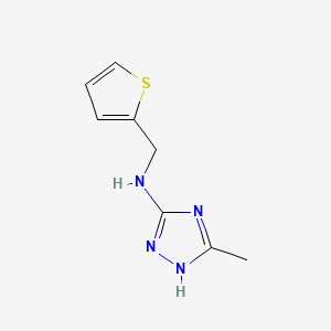 3-methyl-N-(thiophen-2-ylmethyl)-1H-1,2,4-triazol-5-amine - 