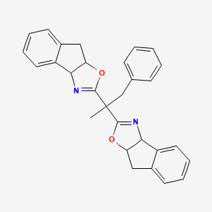 rel-(3aS,3a'S,8aR,8a'R)-2,2'-(1-phenylpropane-2,2-diyl)bis(3a,8a-dihydro-8H-indeno[1,2-d]oxazole) - 