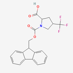 1-(((9H-Fluoren-9-yl)methoxy)carbonyl)-4-(trifluoromethyl)pyrrolidine-2-carboxylic acid - 