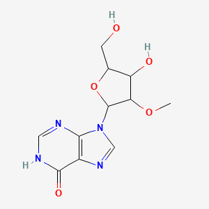 9-[4-hydroxy-5-(hydroxymethyl)-3-methoxyoxolan-2-yl]-1H-purin-6-one - 