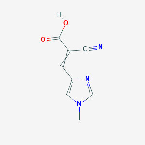 2-Cyano-3-(1-methyl-1H-imidazol-4-yl)acrylic acid - 