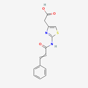 [2-(3-Phenylprop-2-enamido)-1,3-thiazol-4-yl]acetic acid - 