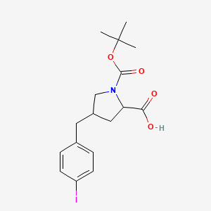 (2S,4R)-1-(tert-Butoxycarbonyl)-4-(4-iodobenzyl)-pyrrolidine-2-carboxylic acid - 