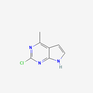 2-chloro-4-methyl-7H-pyrrolo[2,3-d]pyrimidine - 
