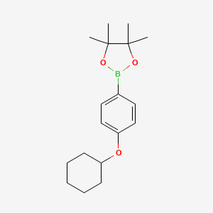 2-(4-(Cyclohexyloxy)phenyl)-4,4,5,5-tetramethyl-1,3,2-dioxaborolane - 