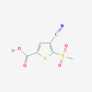 4-Cyano-5-(methylsulfonyl)thiophene-2-carboxylic acid - 