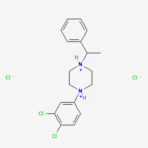 1-(3,4-Dichlorophenyl)-4-(1-phenylethyl)piperazinium dichloride - 