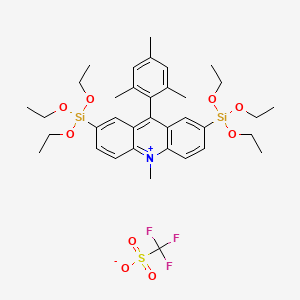 9-Mesityl-10-methyl-2,7-bis(triethoxysilyl)acridin-10-ium trifluoromethanesulfonate - 