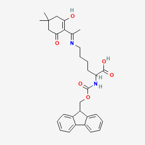 (2S)-6-{[(4,4-dimethyl-2,6-dioxocyclohexylidene)ethyl]amino}-2-[(fluoren-9-ylm ethoxy)carbonylamino]hexanoic acid - 