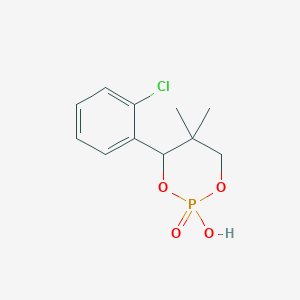 (4S)-4-(2-chlorophenyl)-2-hydroxy-5,5-dimethyl-1,3,2lambda-dioxaphosphinan-2-one - 
