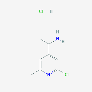 1-(2-Chloro-6-methylpyridin-4-yl)ethanamine hydrochloride - 