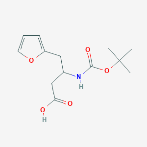 3-[(Tert-butoxycarbonyl)amino]-4-(furan-2-yl)butanoic acid - 