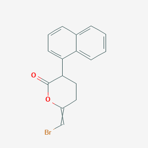 2H-Pyran-2-one, 6-(bromomethylene)tetrahydro-3-(1-naphthalenyl)- - 144298-62-4