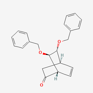 (1S,4R,7R,8R)-7,8-bis(phenylmethoxy)bicyclo[2.2.2]oct-5-en-2-one - 652991-03-2