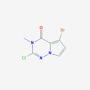 5-Bromo-2-chloro-3-methylpyrrolo[2,1-f][1,2,4]triazin-4(3H)-one - 