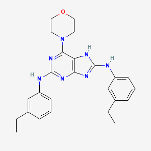 1H-Purine-2,8-diamine, N,N'-bis(3-ethylphenyl)-6-(4-morpholinyl)- - 682337-74-2