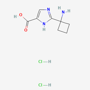 2-(1-aminocyclobutyl)-1H-imidazole-4-carboxylic acid dihydrochloride - 