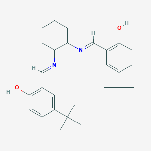4-Tert-butyl-2-{[(2-{[(5-tert-butyl-2-hydroxyphenyl)methylidene]amino}cyclohexyl)imino]methyl}phenol - 