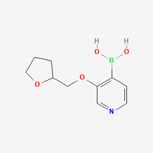 (3-((Tetrahydrofuran-2-YL)methoxy)pyridin-4-YL)boronic acid - 