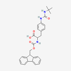 3-{4-[(tert-butylcarbamoyl)amino]phenyl}-2-{[(9H-fluoren-9-ylmethoxy)carbonyl]amino}propanoic acid - 
