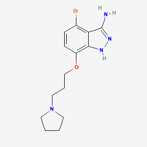 4-Bromo-7-(3-(pyrrolidin-1-yl)propoxy)-1H-indazol-3-amine - 