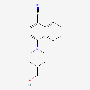 4-[4-(Hydroxymethyl)-1-piperidinyl]-1-naphthonitrile - 664362-82-7