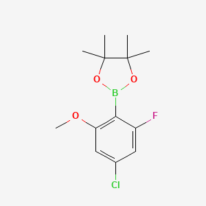 2-(4-Chloro-2-fluoro-6-methoxyphenyl)-4,4,5,5-tetramethyl-1,3,2-dioxaborolane - 