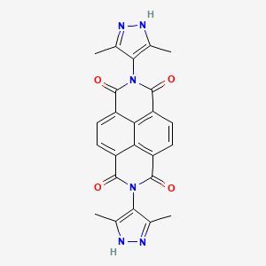 2,7-Bis(3,5-dimethyl-1H-pyrazol-4-yl)benzo[lmn][3,8]phenanthroline-1,3,6,8(2H,7H)-tetraone - 