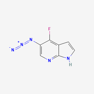 1H-Pyrrolo[2,3-b]pyridine, 5-azido-4-fluoro- - 651744-37-5